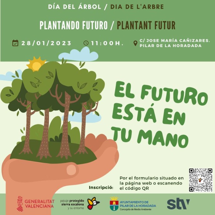Cartel Día del Árbol en Pilar de la Horadada 2023