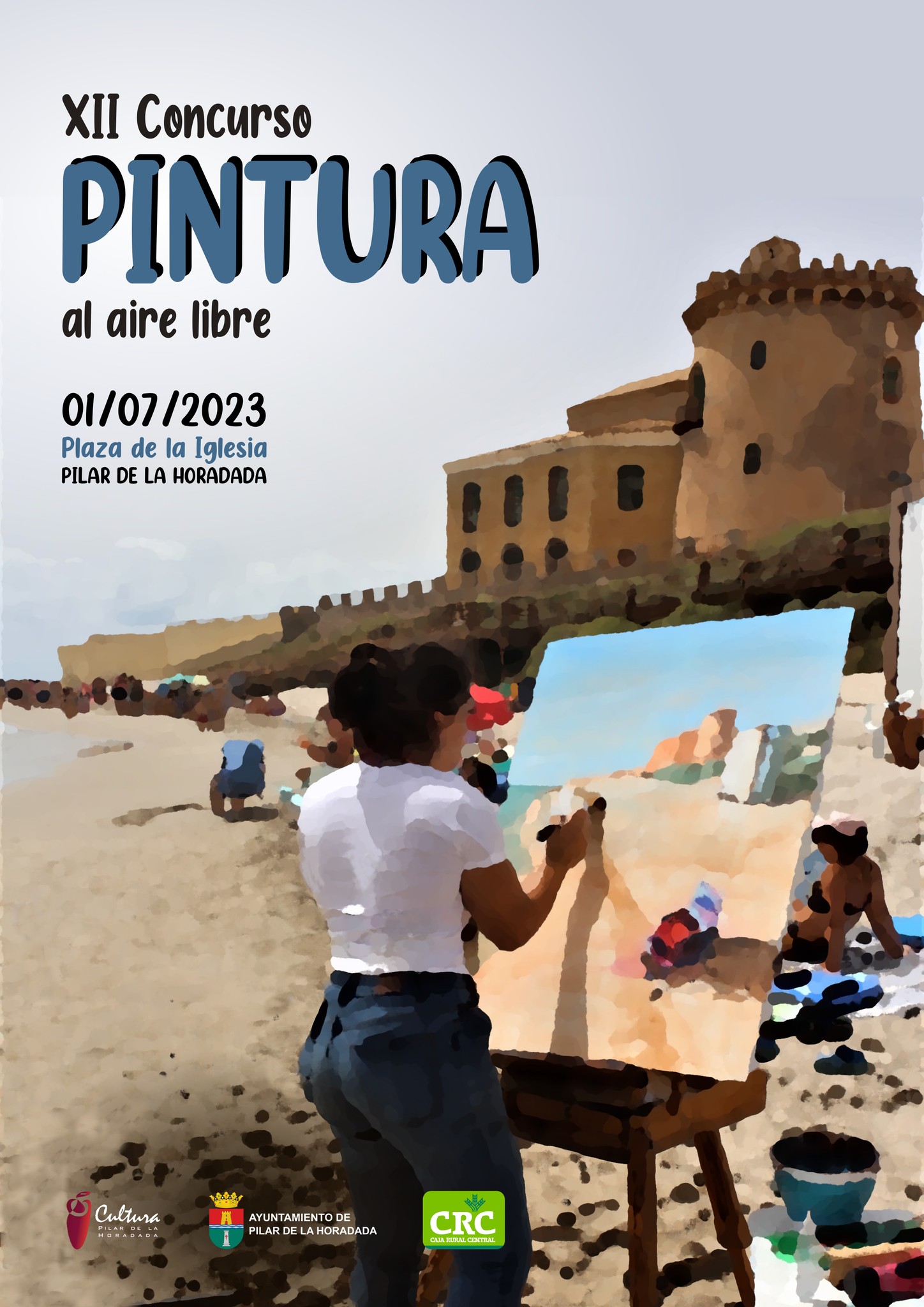 Cartel XII Concurso Pintura al aire libre en Pilar de la Horadada