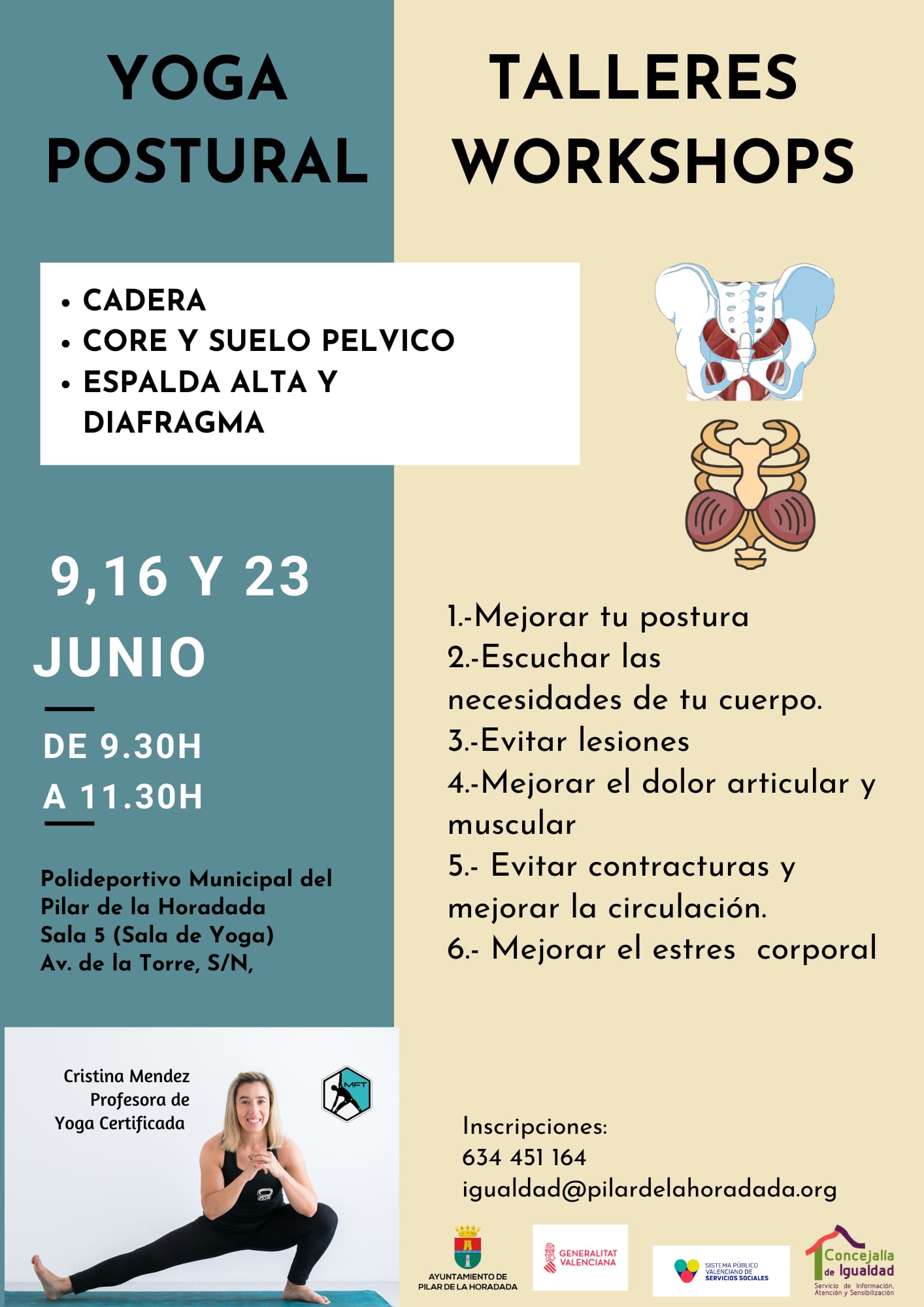 Taller de Yoga Postural en Pilar de la Horadada