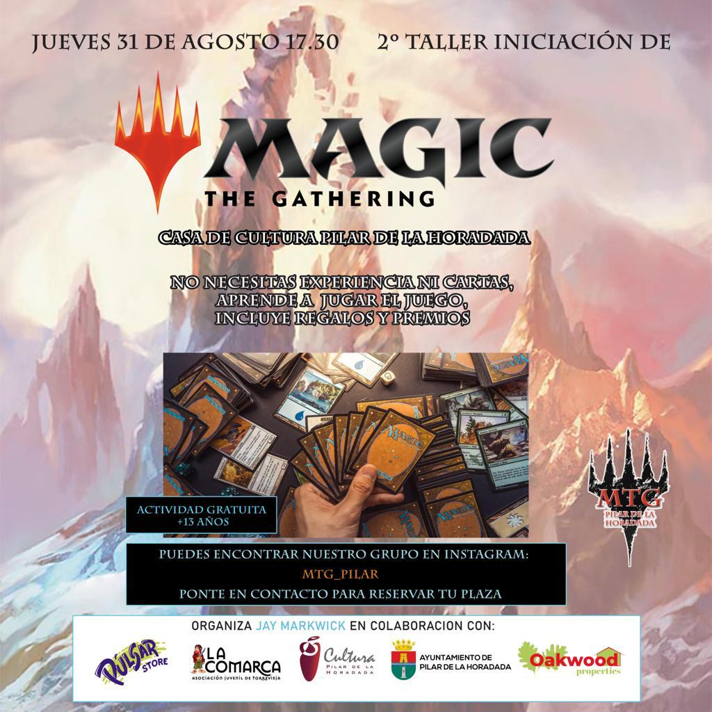 Cartel  2º Taller de iniciación "Magic the Gathering"