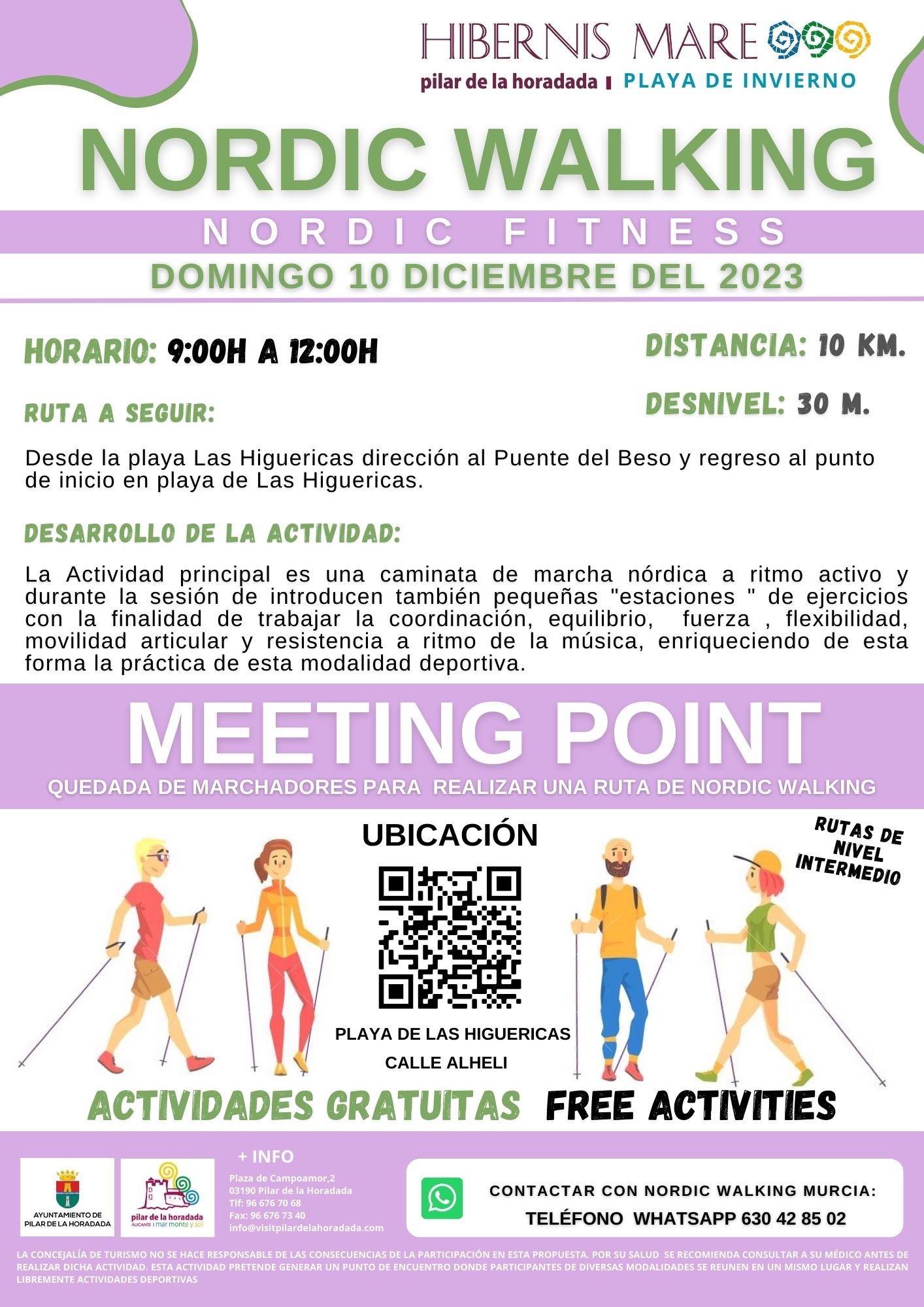 Nordic Walking Meeting Point 10 de diciembre de 2023 en Hibernis Mare