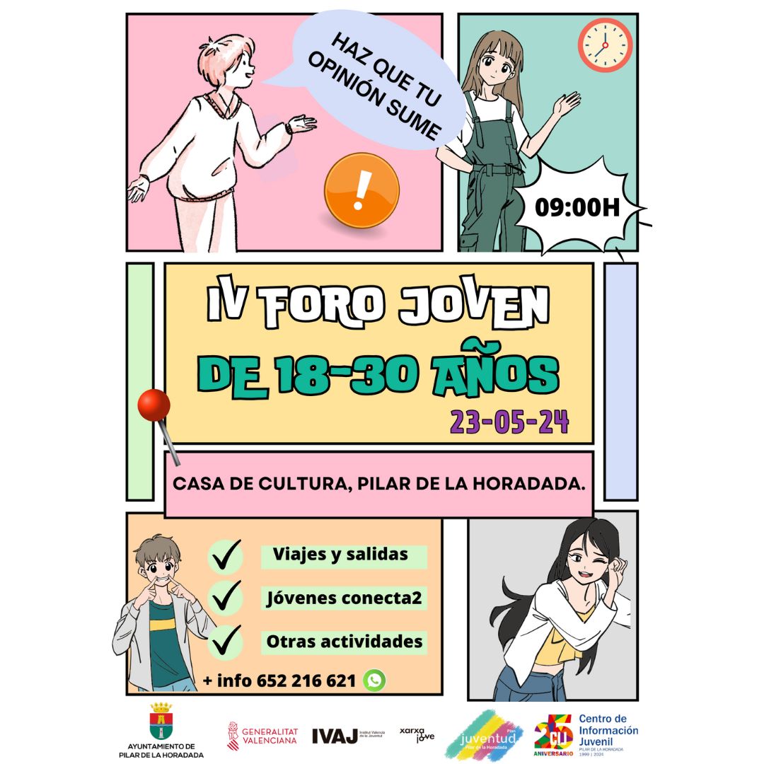 Cartel Foro joven Pilar de la Horadada