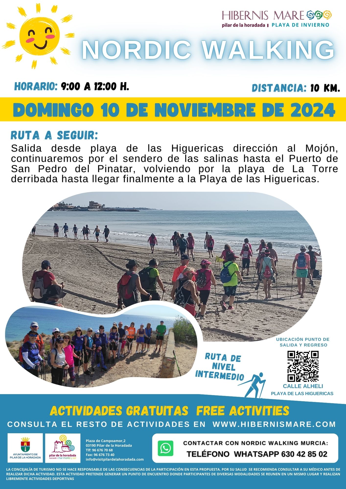 Cartel Nordic Walking 10 de noviembre 2024