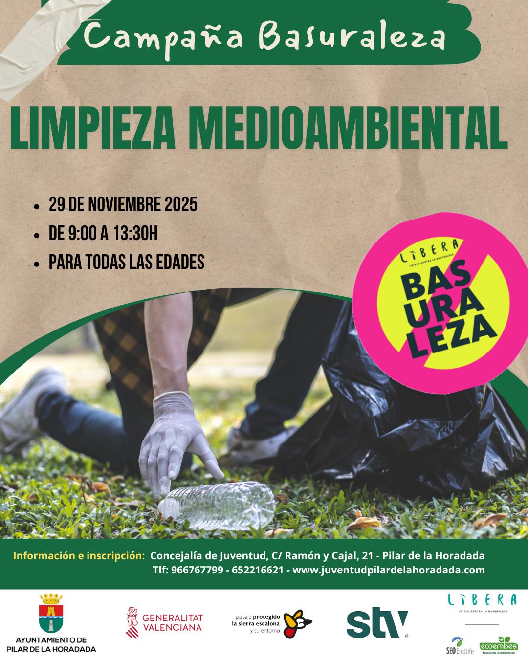 LIMPIEZA MEDIO AMBIENTAL EN PINAR DE CAMPOVERDE
