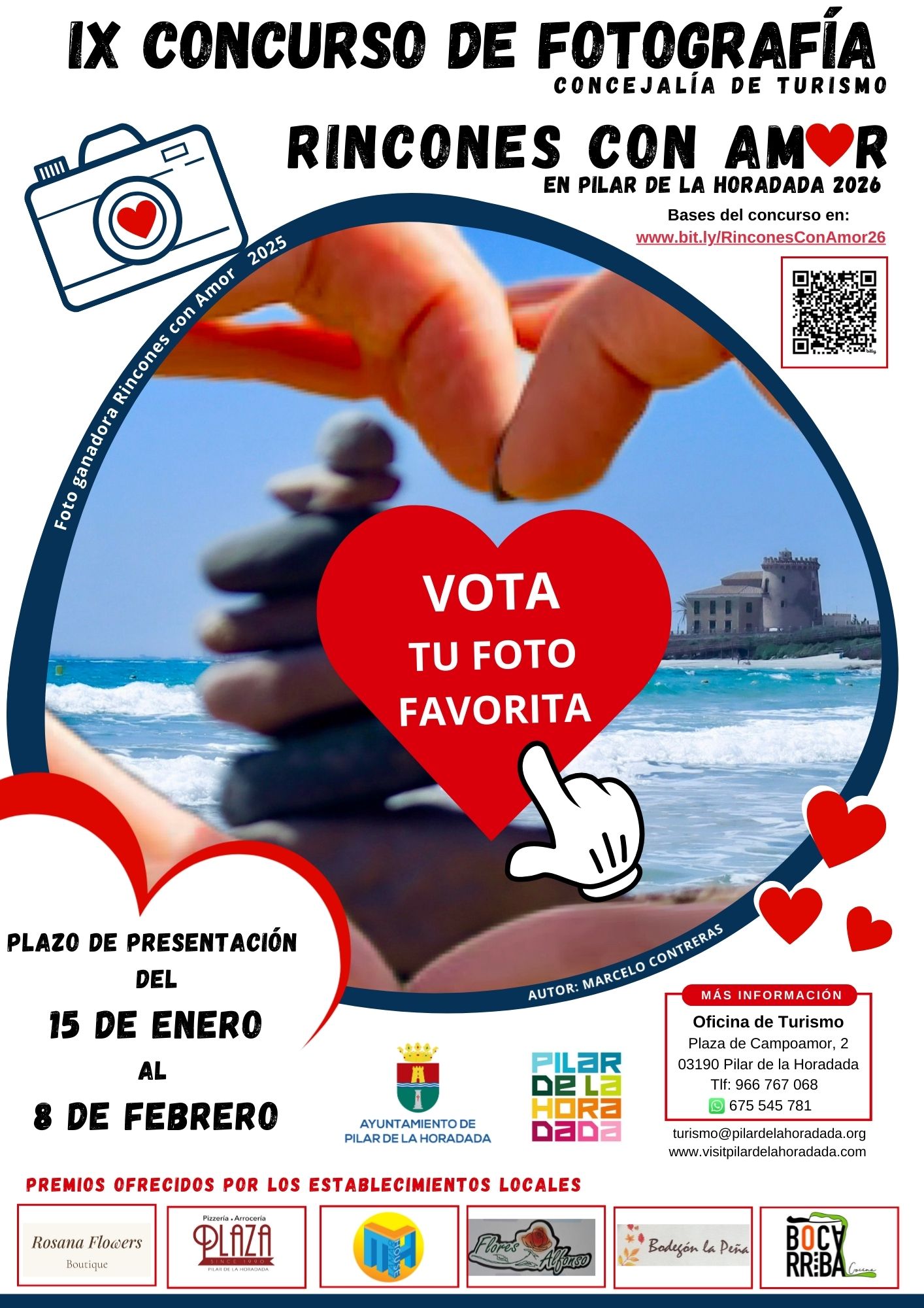 Cartel enlace para votación de foto del concurso Rincones con amor