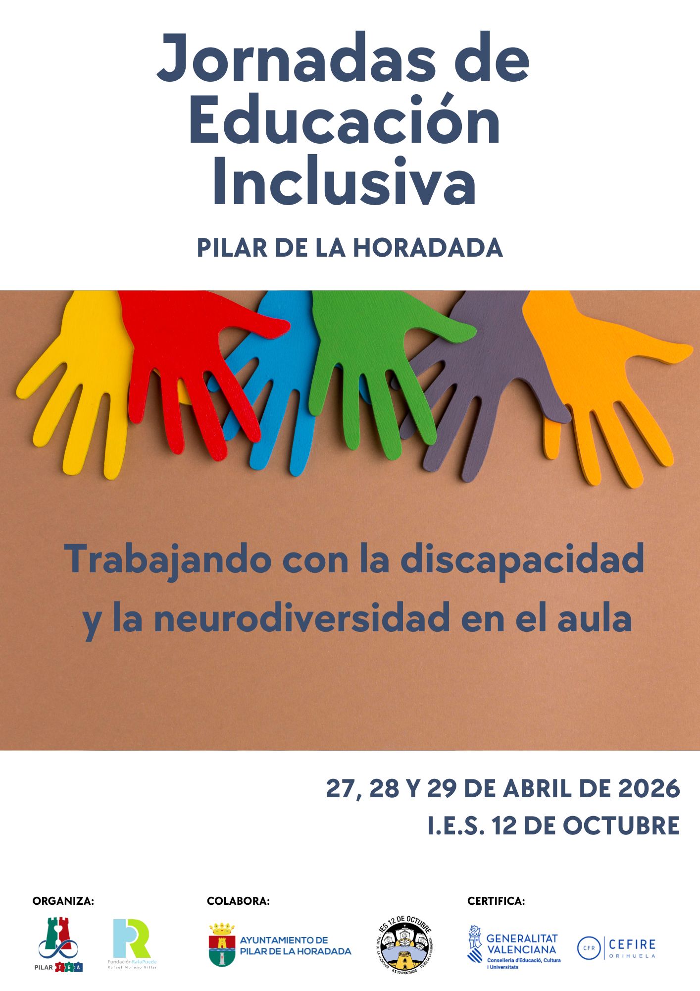 Cartel jornadas de inclusion educativa