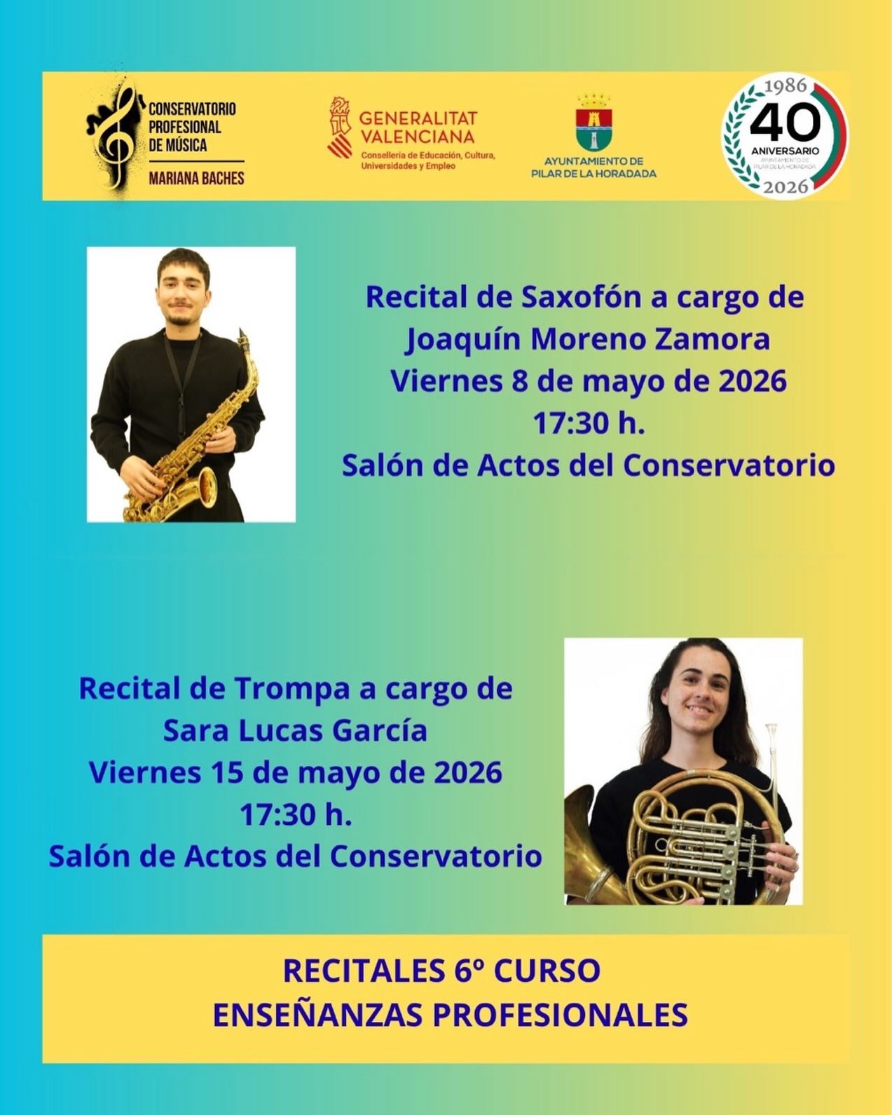 Cartel recital trompa