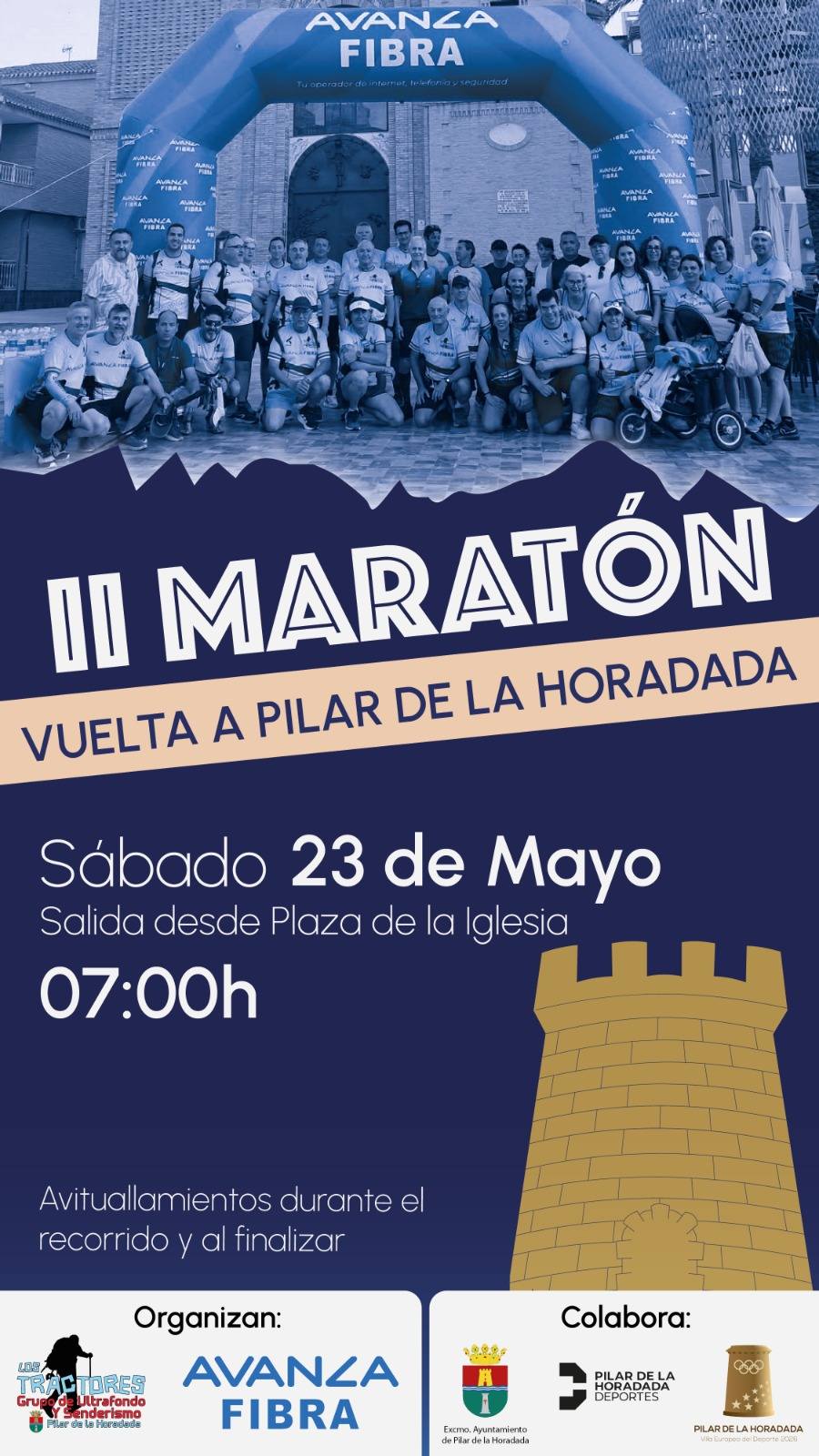 Cartel II maratón vuelta a Pilar de la Horadada