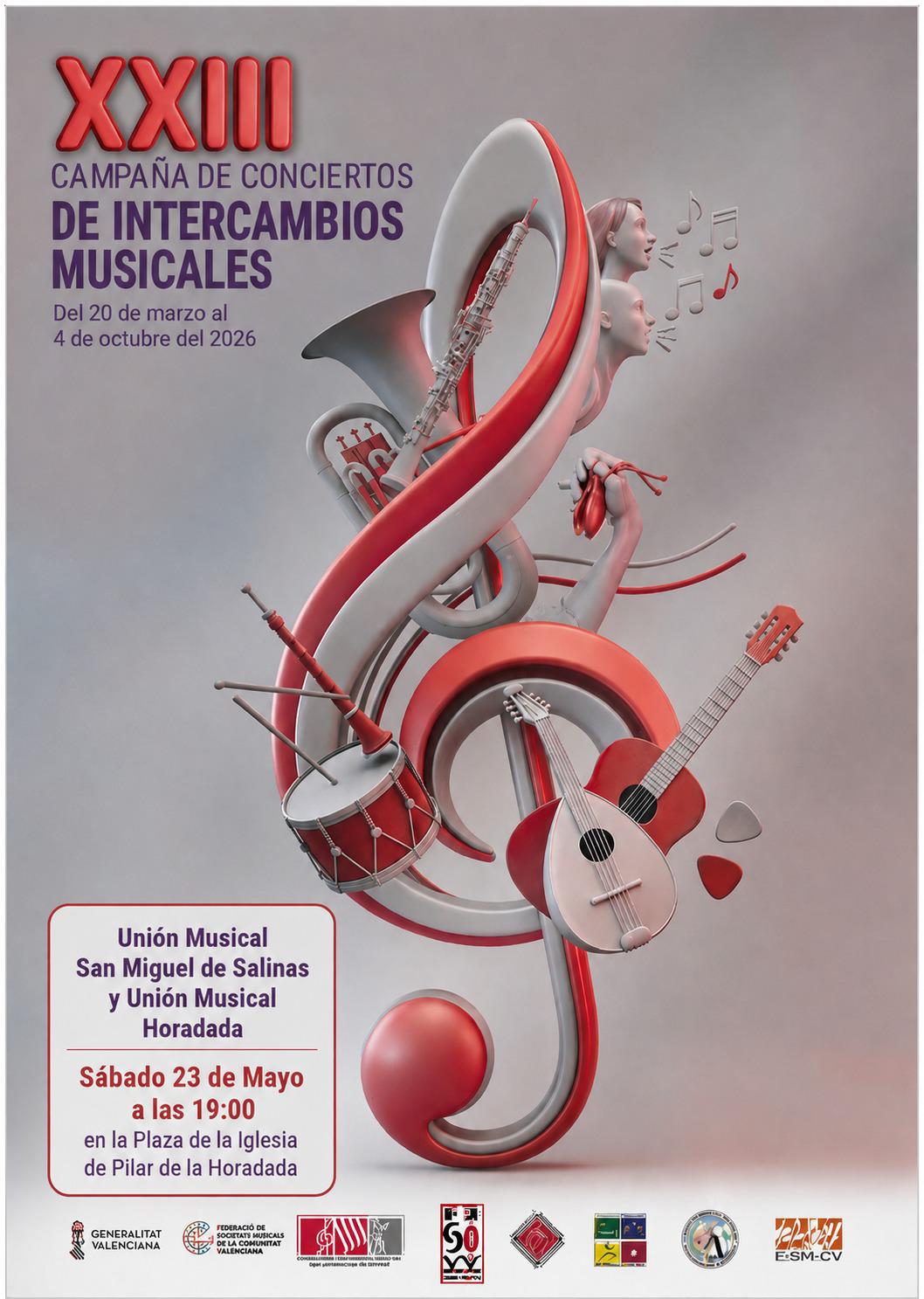 Cartel concierto umh Pilar Horadada