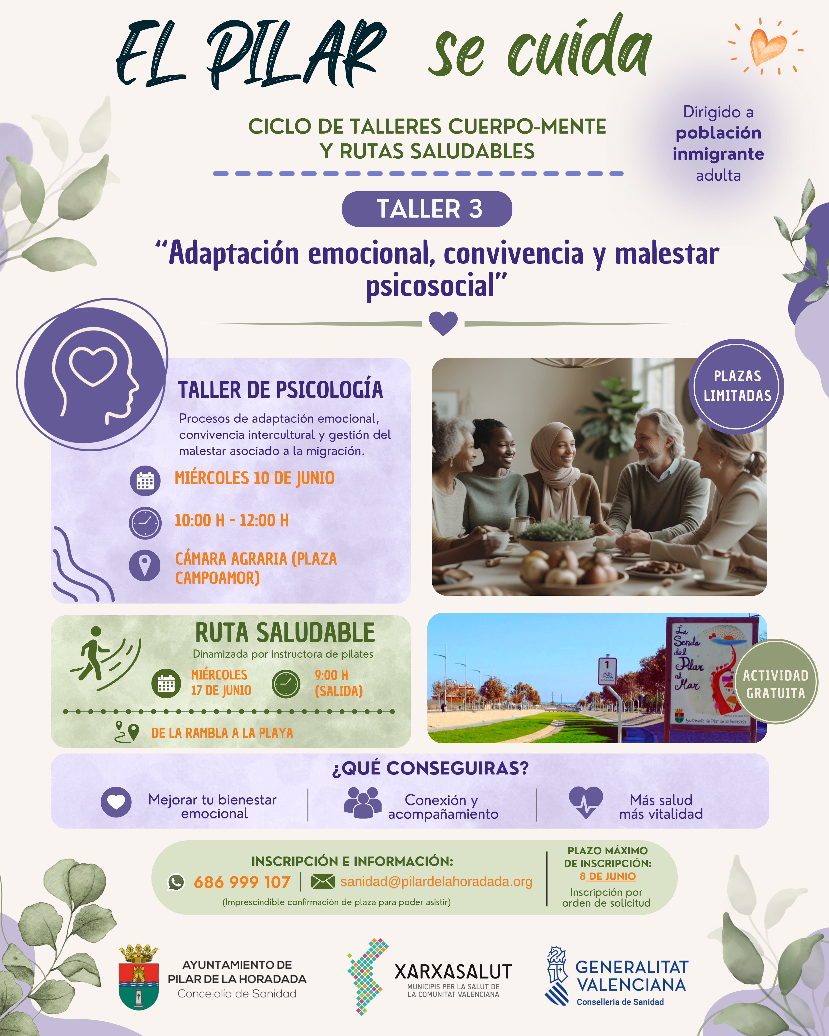 Cartel el pilar se cuida 