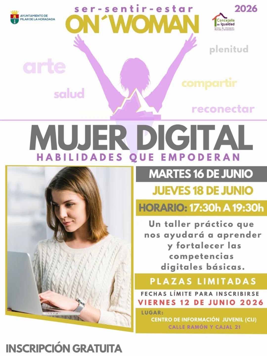 Cartel mujer digital