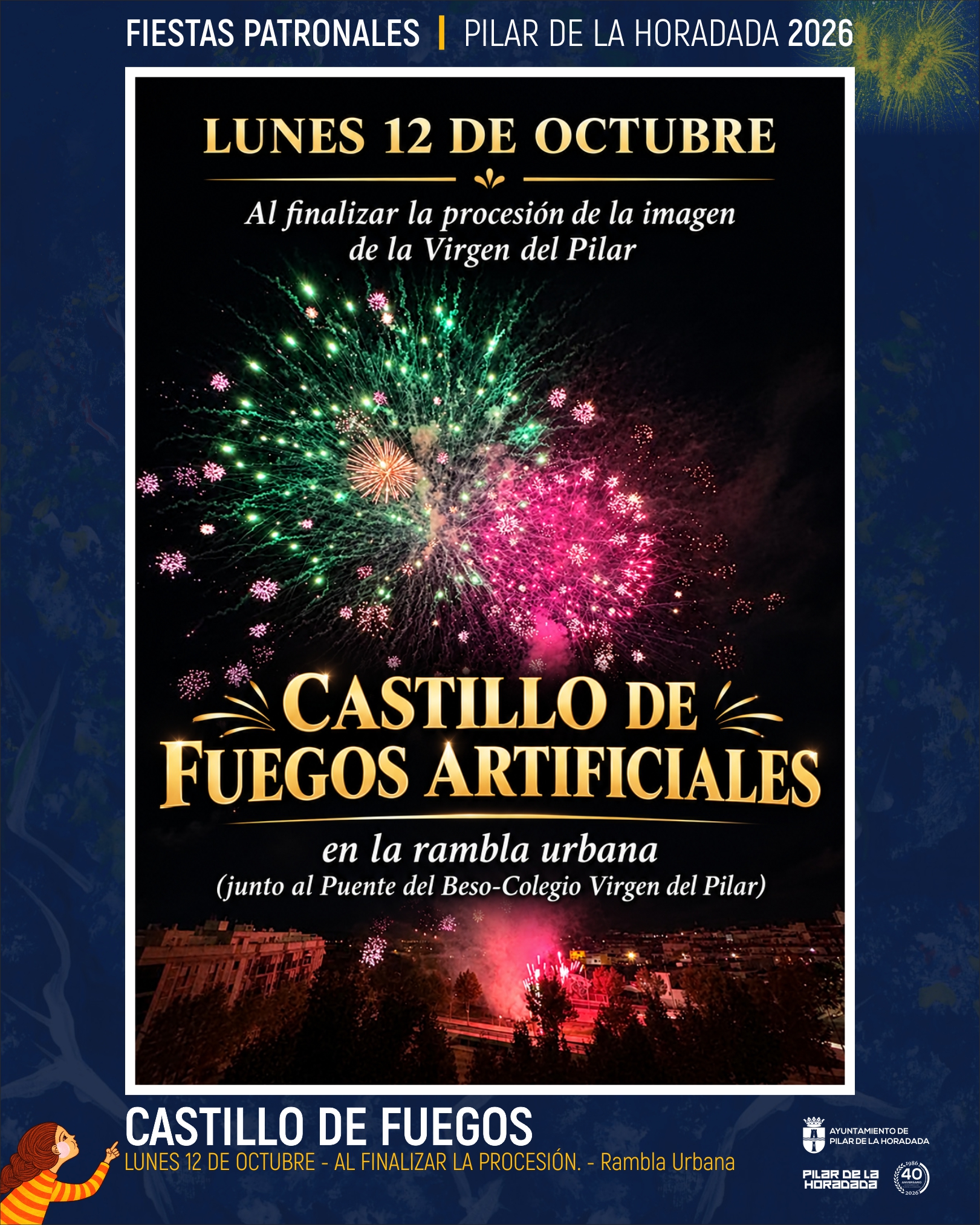 cartel fuegos artificiales