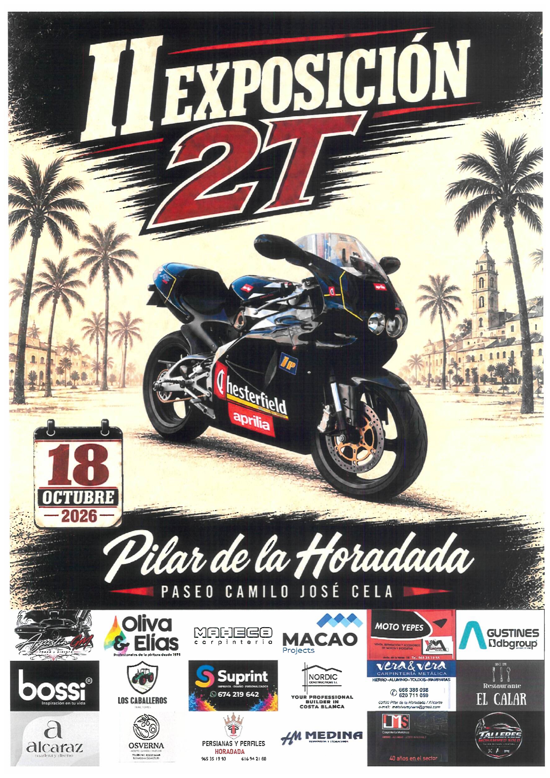Cartel CONCENTRACIÓN DE COCHES MOTOS Y CAMIONES CLÁSICOS