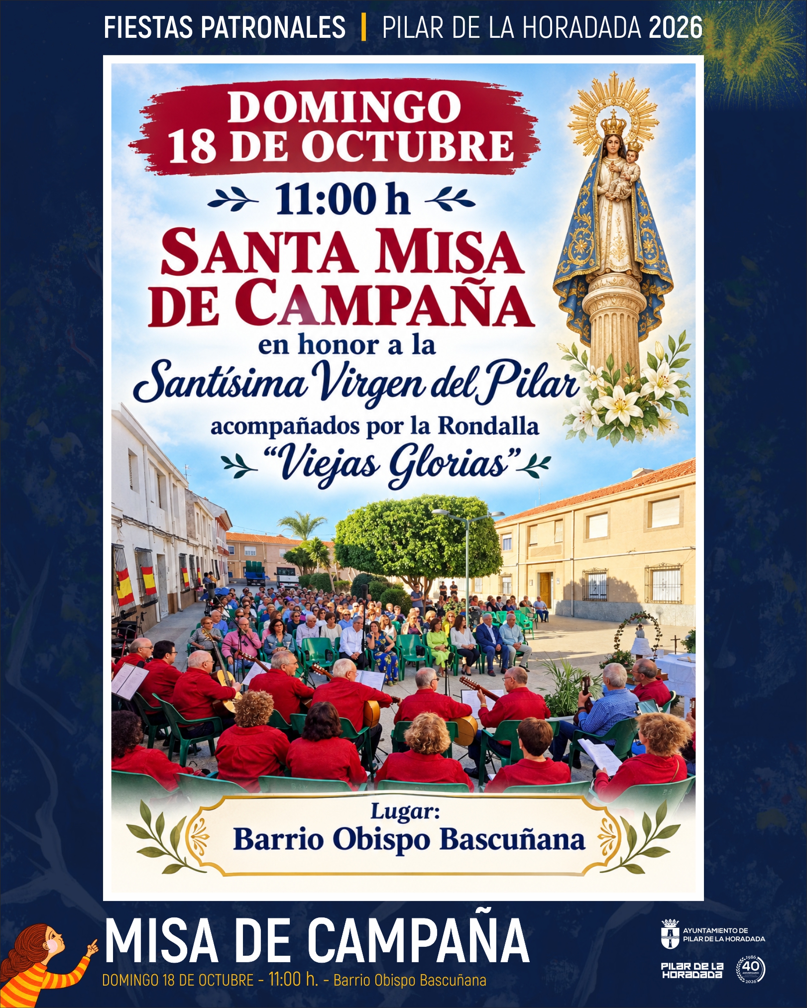 cartel misa rondalla