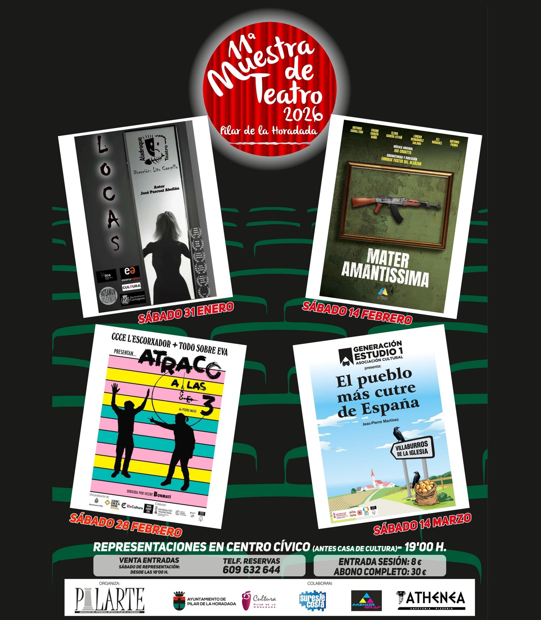 Cartel muestra de teatro 2026