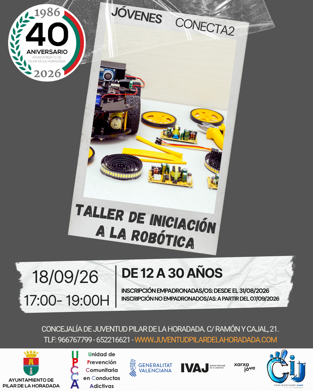 TALLER DE INICIACIÓN A LA ROBÓTICA. JÓVENES CONECTA2