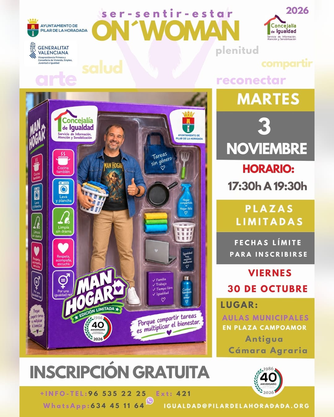 TALLER DE TAREAS DEL HOGAR DIRIGIDO A HOMBRES – ON WOMAN