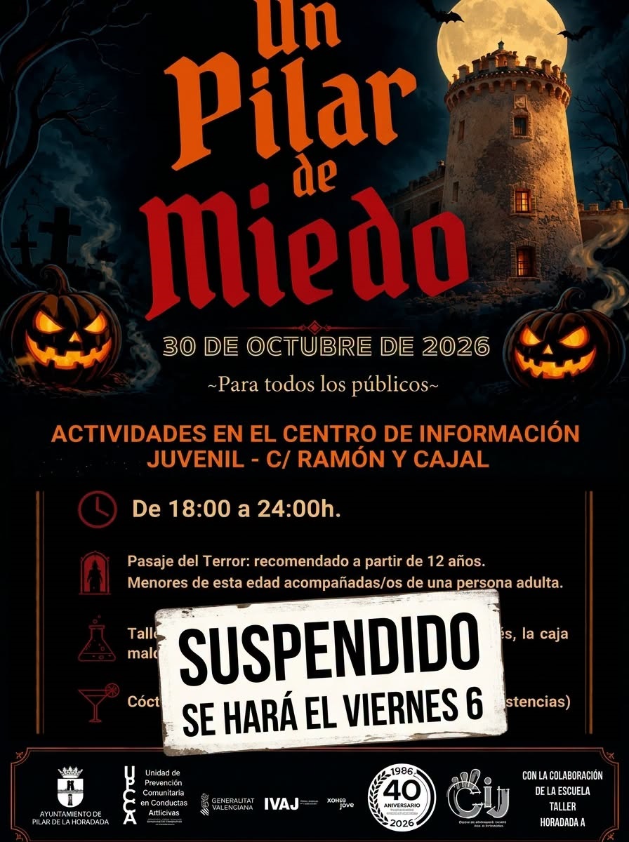 HALLOWEEN EN PILAR DE LA HORADADA - NUEVA FECHA